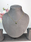 Emerald Stone Anti Tarnish Chain